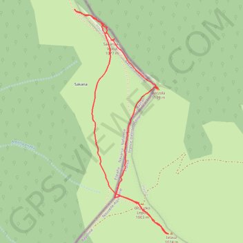Itinéraire Antchola et sommet d'Ixtauz, distance, dénivelé, altitude, carte, profil, trace GPS