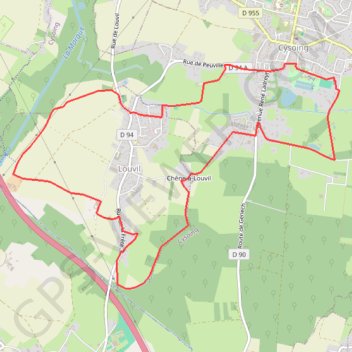 Itinéraire Circuit des Osiers, distance, dénivelé, altitude, carte, profil, trace GPS