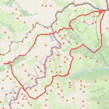 Itinéraire Entre Haute Ubaye et Varaita, distance, dénivelé, altitude, carte, profil, trace GPS