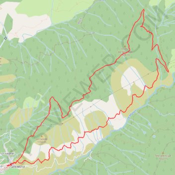 Itinéraire Clans - Pointe de Serenton, distance, dénivelé, altitude, carte, profil, trace GPS