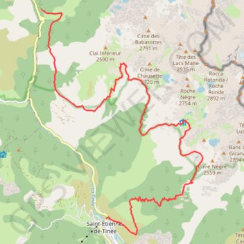 Itinéraire Piste de l'eau, chemin de l'énergie, descente de Sélasse, distance, dénivelé, altitude, carte, profil, trace GPS