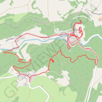 Itinéraire Val de Cuzance, distance, dénivelé, altitude, carte, profil, trace GPS