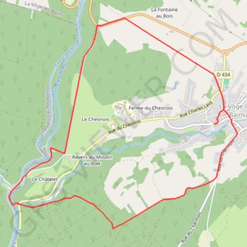 Itinéraire Chemins du Cœur des Vosges - La Manufacture, distance, dénivelé, altitude, carte, profil, trace GPS