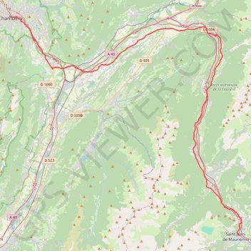 Itinéraire brouter_trekking_0, distance, dénivelé, altitude, carte, profil, trace GPS