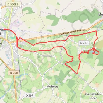 Itinéraire Les chemins du mont Castre, distance, dénivelé, altitude, carte, profil, trace GPS