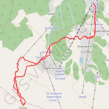 Itinéraire Pointe Drinc, distance, dénivelé, altitude, carte, profil, trace GPS