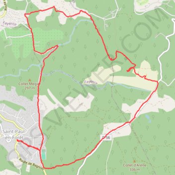 Itinéraire Saint Paul en Forêt, distance, dénivelé, altitude, carte, profil, trace GPS