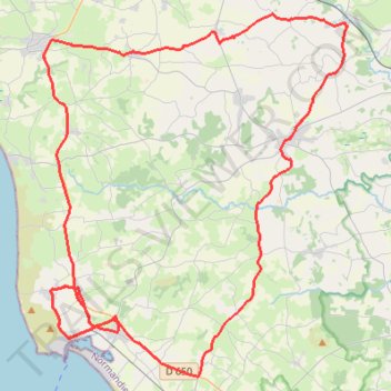 Itinéraire TM2025 ET3 Barneville - Carteret V3-20011183, distance, dénivelé, altitude, carte, profil, trace GPS