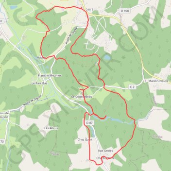 Itinéraire track, distance, dénivelé, altitude, carte, profil, trace GPS