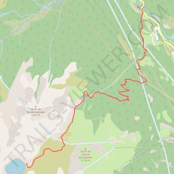 Itinéraire Lac de Litouèse, distance, dénivelé, altitude, carte, profil, trace GPS