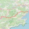 Itinéraire carnoules st Aygulf, distance, dénivelé, altitude, carte, profil, trace GPS