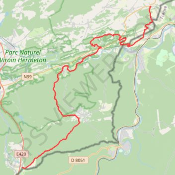 Itinéraire Doische - Brûly (Chemin de Saint-Jacques-de-Compostelle), distance, dénivelé, altitude, carte, profil, trace GPS