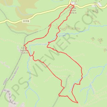 Itinéraire Crête de Pourgue (Val d'Azun) - Arrens-Marsous, distance, dénivelé, altitude, carte, profil, trace GPS