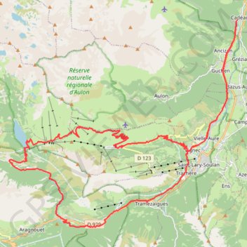 Itinéraire Col de Portet et Lac de l'Oule, distance, dénivelé, altitude, carte, profil, trace GPS