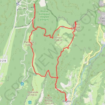 Itinéraire Dent du Loup (Vercors), distance, dénivelé, altitude, carte, profil, trace GPS