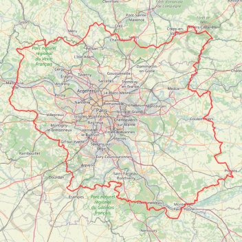 Itinéraire GR11 Tour du Pays d’Ile de France (2020), distance, dénivelé, altitude, carte, profil, trace GPS