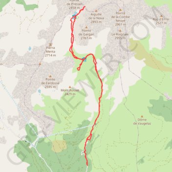Itinéraire Refuge de Balme et lac de Presset, distance, dénivelé, altitude, carte, profil, trace GPS