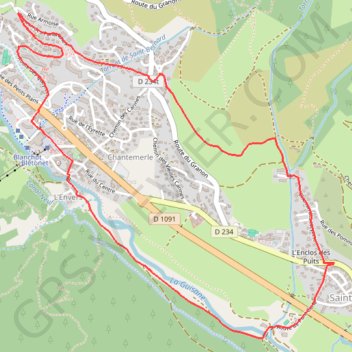 Itinéraire Circuit au dessus de St Chaffrey, distance, dénivelé, altitude, carte, profil, trace GPS