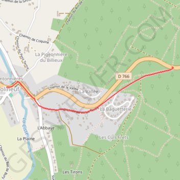 Itinéraire Molineuf - Chemin du Vieux Tertre, Valencisse, distance, dénivelé, altitude, carte, profil, trace GPS