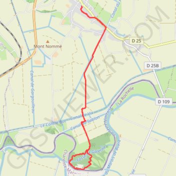 Itinéraire Marche Vix, distance, dénivelé, altitude, carte, profil, trace GPS