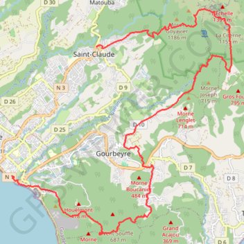 Itinéraire Volcano Trail - La Rando, distance, dénivelé, altitude, carte, profil, trace GPS