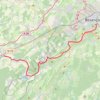 Itinéraire Besançon / St-Vit, distance, dénivelé, altitude, carte, profil, trace GPS