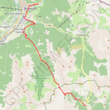 Itinéraire Traversée des Alpes - Étape 19, distance, dénivelé, altitude, carte, profil, trace GPS