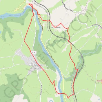 Itinéraire Autour des Gorges de la Loire - Le Viaduc des Chessieux - Les Chessieux, distance, dénivelé, altitude, carte, profil, trace GPS