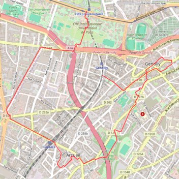 Itinéraire Sur les traces de la Bièvre - Paris, distance, dénivelé, altitude, carte, profil, trace GPS