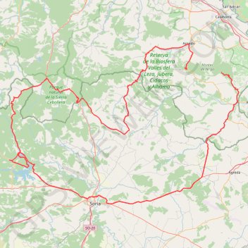 Itinéraire ESPAGNE J1 BOUCLE, distance, dénivelé, altitude, carte, profil, trace GPS