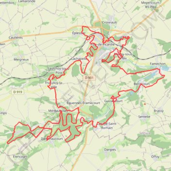 Itinéraire 80km tde-17604216, distance, dénivelé, altitude, carte, profil, trace GPS