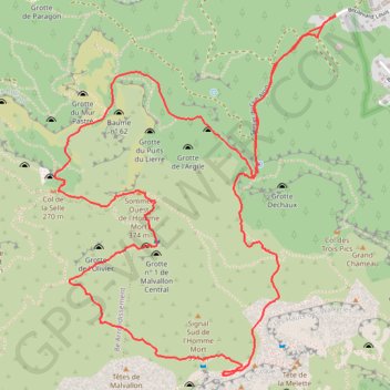 Itinéraire Les Malvallons par la Cayolle, distance, dénivelé, altitude, carte, profil, trace GPS