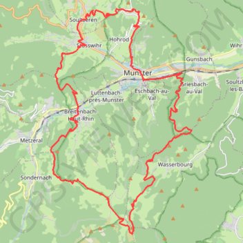 Itinéraire Le petit ballon, distance, dénivelé, altitude, carte, profil, trace GPS