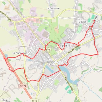 Itinéraire 0 - Téléthon 9 kms marche, distance, dénivelé, altitude, carte, profil, trace GPS