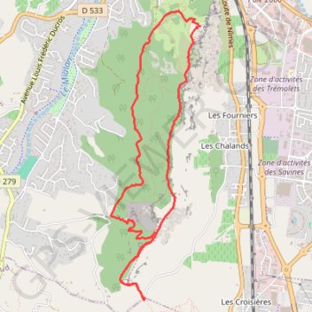 Itinéraire Tour de Crussol, distance, dénivelé, altitude, carte, profil, trace GPS