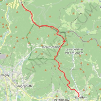 Itinéraire randonnee-850fe1c34c0c5ab6fcf064dc529cbfc3, distance, dénivelé, altitude, carte, profil, trace GPS
