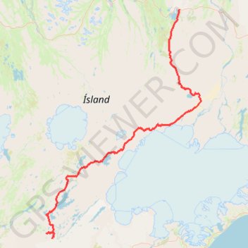 Itinéraire Skútustaðahreppur Sans catégorie, distance, dénivelé, altitude, carte, profil, trace GPS
