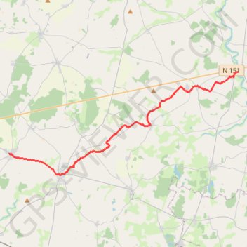 Itinéraire 17 Villabon-Sancergues: 25.20 km, distance, dénivelé, altitude, carte, profil, trace GPS