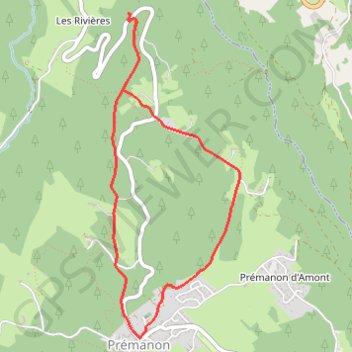 Itinéraire Le Belvédère des Maquisards - Prémanon, distance, dénivelé, altitude, carte, profil, trace GPS