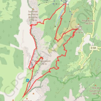 Itinéraire Grand Veymont aiguillette tour, distance, dénivelé, altitude, carte, profil, trace GPS