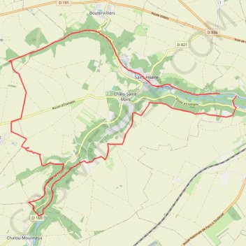 Itinéraire Sortie Chalo Saint Mars, distance, dénivelé, altitude, carte, profil, trace GPS