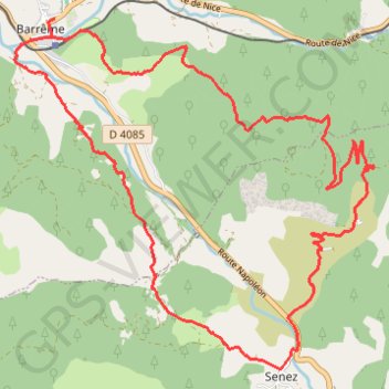 Itinéraire Le Tour de Lieye, distance, dénivelé, altitude, carte, profil, trace GPS
