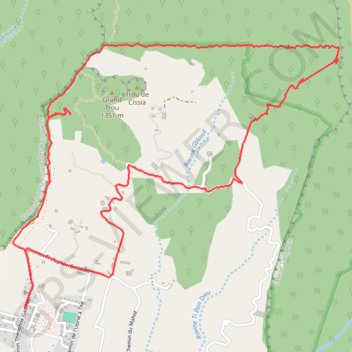 Itinéraire Randonnée Grand Coude, distance, dénivelé, altitude, carte, profil, trace GPS