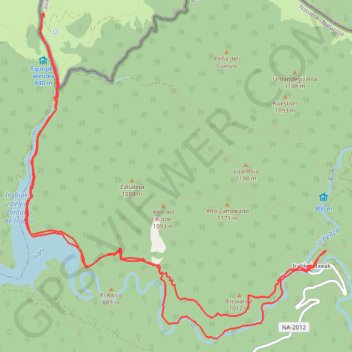 Itinéraire Chapelle des neiges (irati), distance, dénivelé, altitude, carte, profil, trace GPS