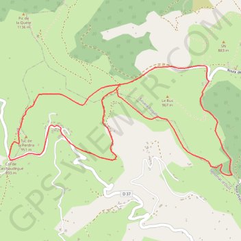 Itinéraire Les Passeurs - Haurac, distance, dénivelé, altitude, carte, profil, trace GPS