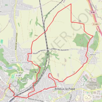 Itinéraire Boucle chemins Vancia-20048790, distance, dénivelé, altitude, carte, profil, trace GPS
