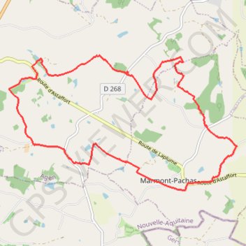Itinéraire Randonnée dans les coteaux du Bruilhois - Laplume, distance, dénivelé, altitude, carte, profil, trace GPS