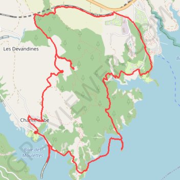 Itinéraire Chorges - Sentier des Curattes, distance, dénivelé, altitude, carte, profil, trace GPS
