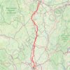 Itinéraire Dijon - Lyon étape 1 : jusqu'à Tournus 🍇, distance, dénivelé, altitude, carte, profil, trace GPS