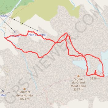 Itinéraire Signal du Petit Mont Cenis, distance, dénivelé, altitude, carte, profil, trace GPS